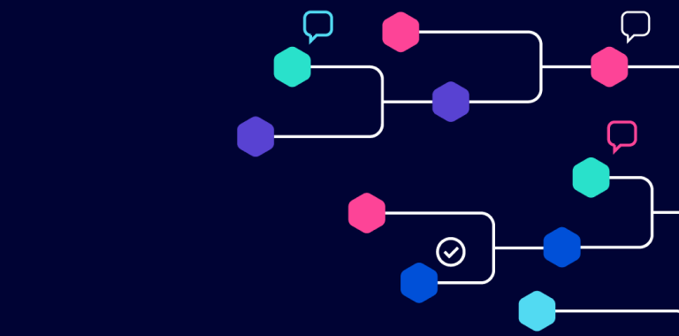 Colored hexagons in a tournament bracket