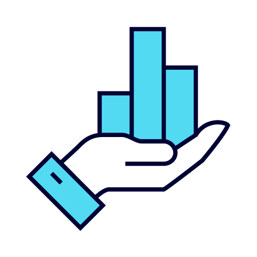 Icon - Bar chart in hand