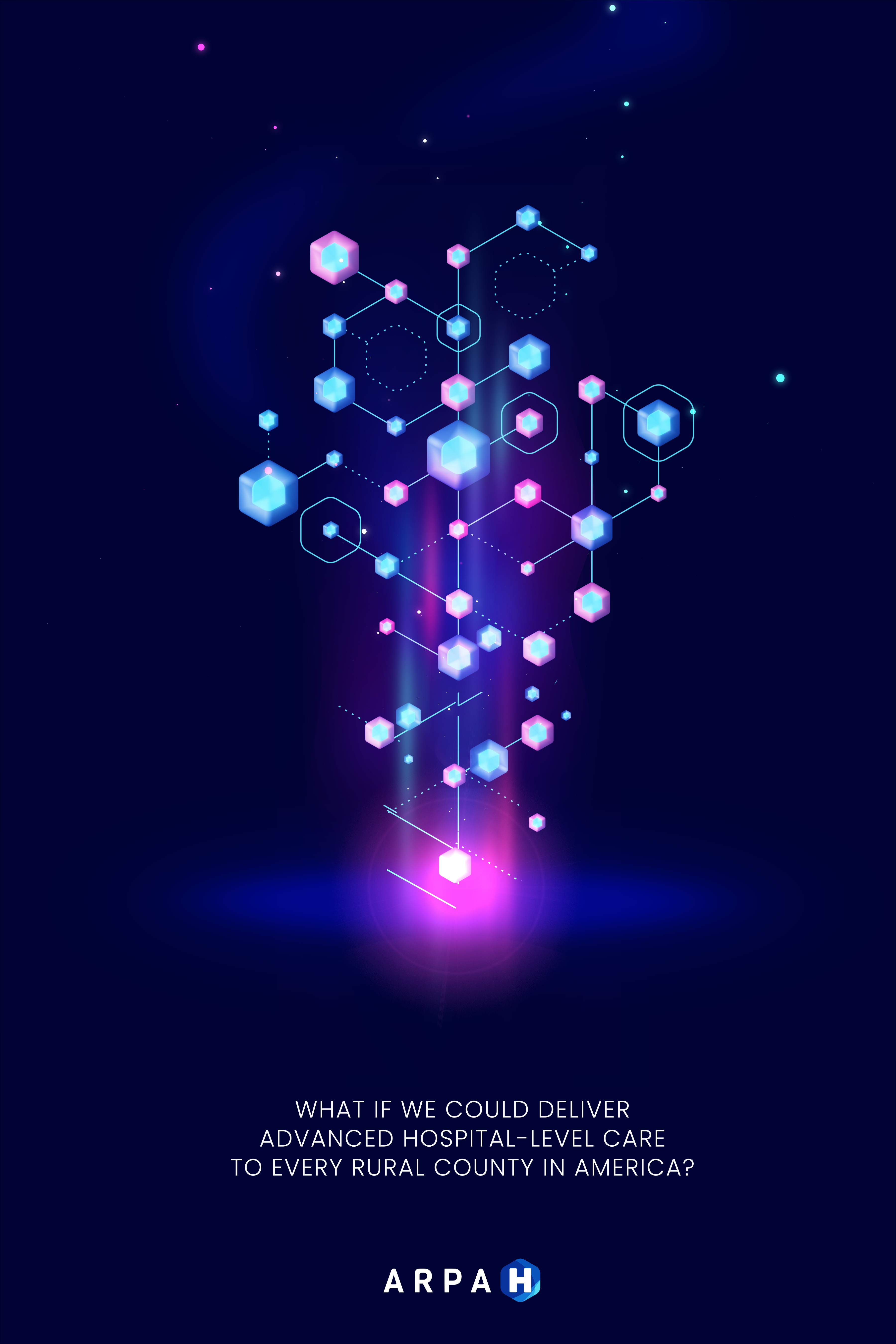 PARADIGM signature image with hexagons linked across nodes